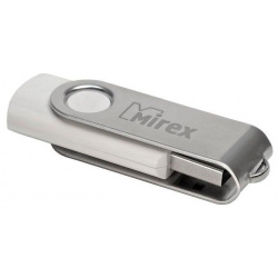 Флешка Mirex Swivel 8GB USB 2 0 Белый 13600 FMUSWT08 