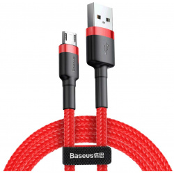 Кабель Baseus Cafule Cable USB  MicroUSB 1 5A 2m Red CAMKLF C09
