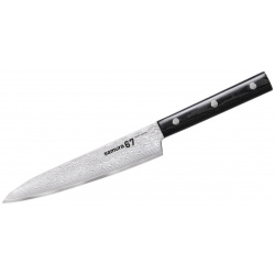 Нож Samura универсальный 15 см  дамаск 67 слоев микарта SD67 0023M/K