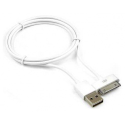 Кабель Gembird USB для iPhone / iPod iPad 1m CC AP1MW White 