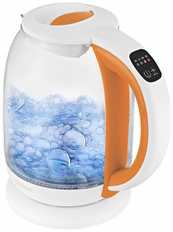 Чайник электрический Kitfort KT 6140 4 бело оранжевый  1 7л Стильный