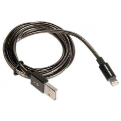 Кабель More choice K31i USB 2 1A для Apple 8 pin быстрый ампер 1м черный K31IB Д