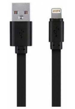 Кабель More choice USB 2 1A для Apple 8 pin Капитан ампер 1м черный K21i 