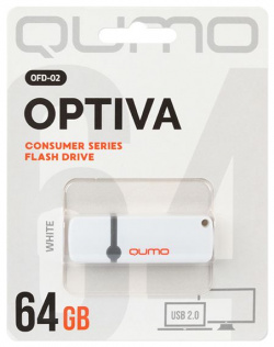 Флешка QUMO USB 2 0 64GB Optiva White QM64GUD OP2 
