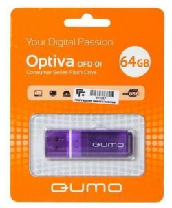 Флешка QUMO USB 2 0 64GB Optiva 01 Violet QM64GUD OP1 