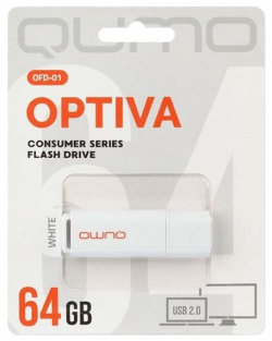 Флешка QUMO USB 2 0 64GB Optiva 01 White QM64GUD OP1 