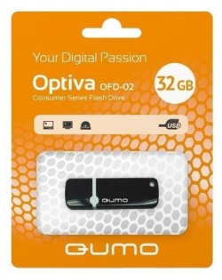 Флешка QUMO USB 2 0 32GB Optiva Black QM32GUD OP2 