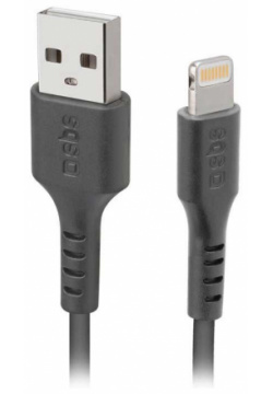 Дата кабель SBS  USB Lightning 1м черный TECABLEUSBIP589K