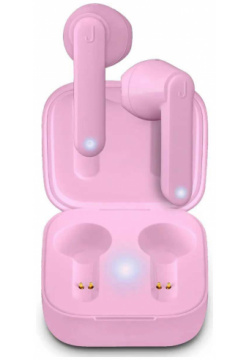 Наушники SBS Jaz Sweet Twin  Bluetooth 5 0 с зарядным кейсом 300мАч розовый (TEJZEARTWSHIHATBTP) TEJZEARTWSHIHATBTP