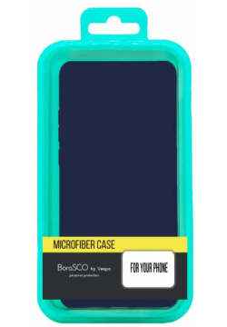 Чехол BoraSCO Microfiber Case для Samsung Galaxy A13 синий Удобный и эластичный