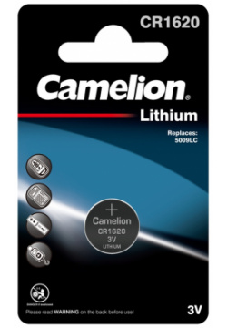 Батарейка Camelion CR1620 BL 1  3V BP1