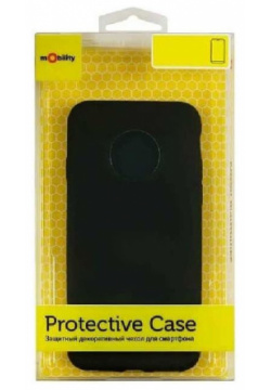 Чехол защитный mObility софт тач для iPhone 11 (черный) УТ000020651 Защищает