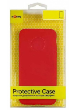 Чехол защитный mObility софт тач для iPhone 11 Pro Max (красный) УТ000020655 