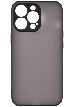 Чехол накладка UNBROKE matt&color case with camera protection для iPhone 13 Pro  черная УТ000027786