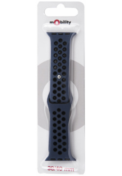 Ремешок Red Line для Apple watch  38 40 mm mObility синий Дизайн 1 УТ000018899