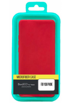 Чехол BoraSCO Microfiber Case для Xiaomi 11T/ 11T Pro  красный Удобный и