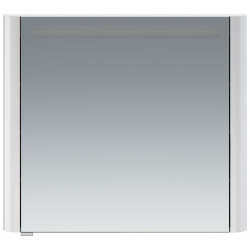Зеркало  зеркальный шкаф правый 80 см AM PM Sensation M30MCR0801WG с подсветкой цвет: белый глянец шт