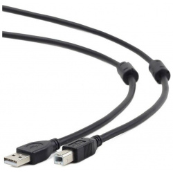 Кабель USB 2 0 Pro Cablexpert CCF2 USB2 AMBM 6 (1 8м  AM/BM экран феррит кольца черный пакет) (CCF2 6)