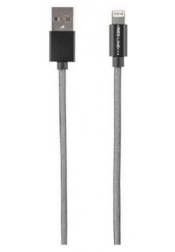 Дата кабель Red Line USB  8 pin MFI fishnet для Apple черный (УТ000013299) УТ000013299