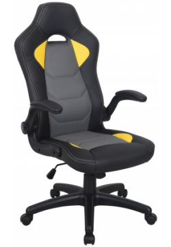 Кресло компьютерное BRABIX Skill GM 005 экокожа  черное/желтое (532494) 532494