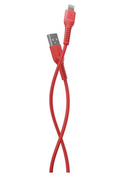 Дата кабель More choice K16i Red USB 2 0A для Lightning 8 pin TPE 1м K16IRED 