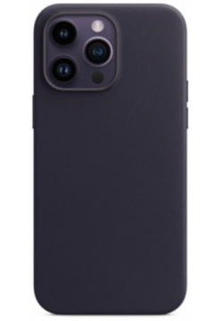 Чехол защитный Red Line для iPhone 14 Pro  MagSafe кожаный темно синий УТ000032533