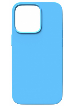 Чехол силиконовый Red Line для iPhone 14 Pro Max  с микрофиброй Blue Jay УТ000032568