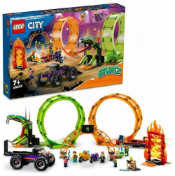 Конструктор LEGO City "Трюковая арена «Двойная петля»" 60339 