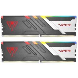 Оперативная память Patriot Viper Venom RGB DDR 5 DIMM 64Gb (32Gbx2) 5200Mhz (PVVR564G520C40K) (retail) Memory PVVR564G520C40K 