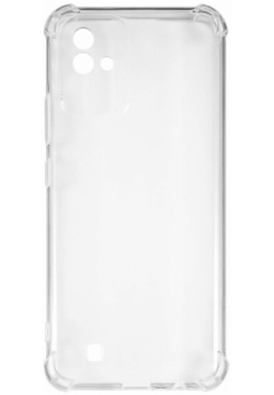 Накладка силикон iBox Crystal для Realme Narzo 50i  с усиленными углами (прозрачный) УТ000033265
