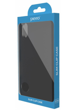 Клип кейс PERO софт тач для Xiaomi Redmi 12C черный 