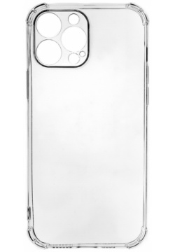 Клип кейс PERO силикон для Apple iPhone 13 Pro Max прозрачный усиленный Жёсткий