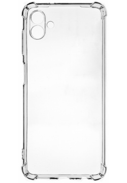 Клип кейс PERO силикон для Samsung A04 прозрачный усиленный Жёсткий силиконовый
