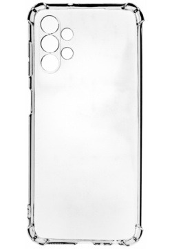 Клип кейс PERO силикон для Samsung A13 прозрачный усиленный Жёсткий силиконовый
