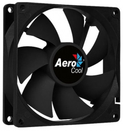 Вентилятор для корпуса Aerocool Force 9 black (90x90x25mm  3pin+4pin 1200 об/мин 25 9dB) (4718009157958)