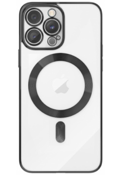 Чехол UZAY с цветной рамкой и Magsafe для iPhone 14 Pro  черный 2052011