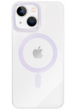 Чехол защитный VLP Line case with MagSafe для iPhone 14  фиолетовый 1053028