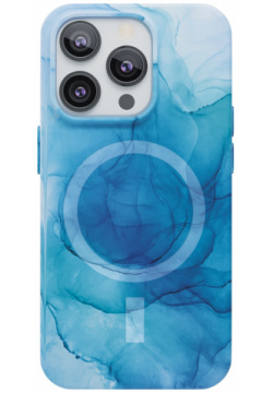 Чехол защитный VLP Splash case с MagSafe для iPhone 14 ProMax  синий 1056004