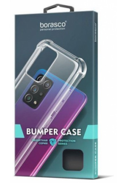 Чехол BoraSCO Bumper Case для Xiaomi POCO C55 прозрачный 