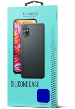 Чехол BoraSCO Silicone Case матовый для Tecno POP 7 синий 