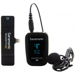 Радиосистема Saramonic Blink500 ProX B3(TX+RXDI) 2 4Гц приемник + передатчик  разъем Lightning (iPhone)