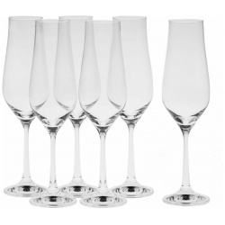 Набор бокалов для шампанского TULIPA 6шт 170мл CRYSTALEX CR170104T 