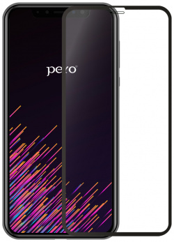 Стекло защитное PERO Full Glue для  Xiaomi Redmi 12C черное