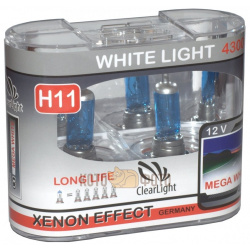 Комплект ламп Clearlight H11 12V 55W WhiteLight (2 шт ) MLH11WL 