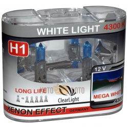 Комплект ламп Clearlight H1 12V 55W  WhiteLight (2 шт ) MLH1WL