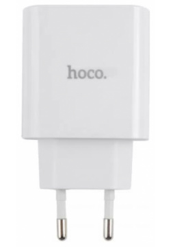 Сетевое зарядное устройство Hoco RC5  USB+Type C PD+QC3 0 белый УТ000024734