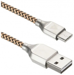 Кабель ACD Titan Type C  USB A Нейлон 1м желто черный (ACD U927 C2Y) C2Y