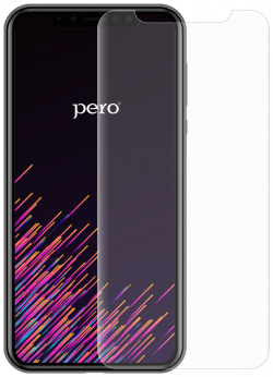 Стекло защитное PERO Full Glue для  Xiaomi Poco C51 черное