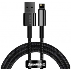 Кабель Baseus Tungsten Gold Fast USB  Lightning 2 4A 1m Black CALWJ 01