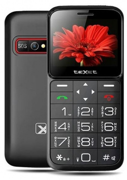 Мобильный телефон teXet TM B226 Black сочетает в себе